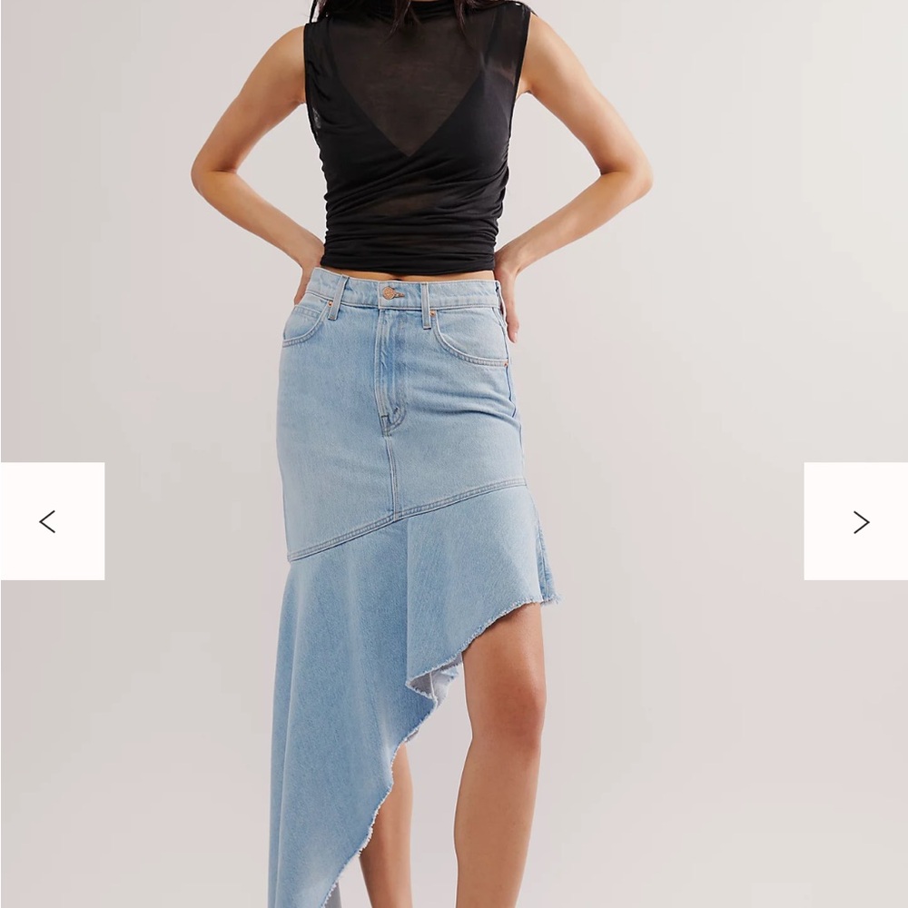 Asymmetrical Denim Skirt sz 25